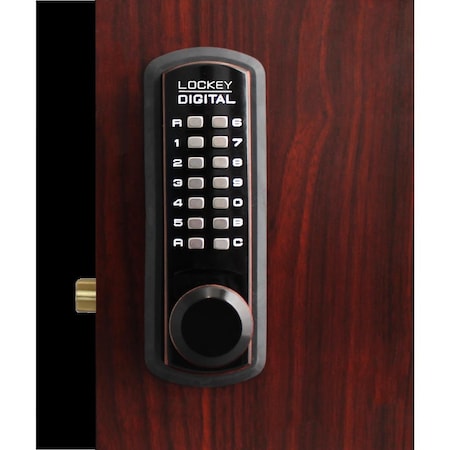 Solid Shelving 3830 OB Oil Rubbed Bronze Mechanical Keyless Lever Lock with Passage Function SO3565689